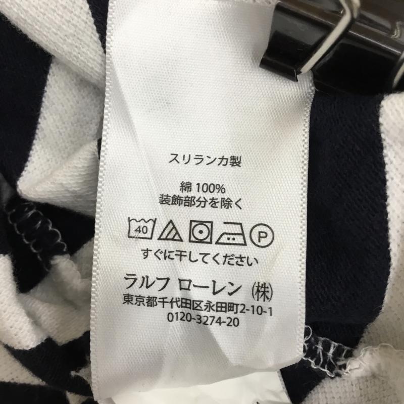 ポロラルフローレン POLO RALPH LAUREN ポロシャツ 半袖 L ボーダー柄 白 / ホワイト / メンズ USED 古着 中古 10133534