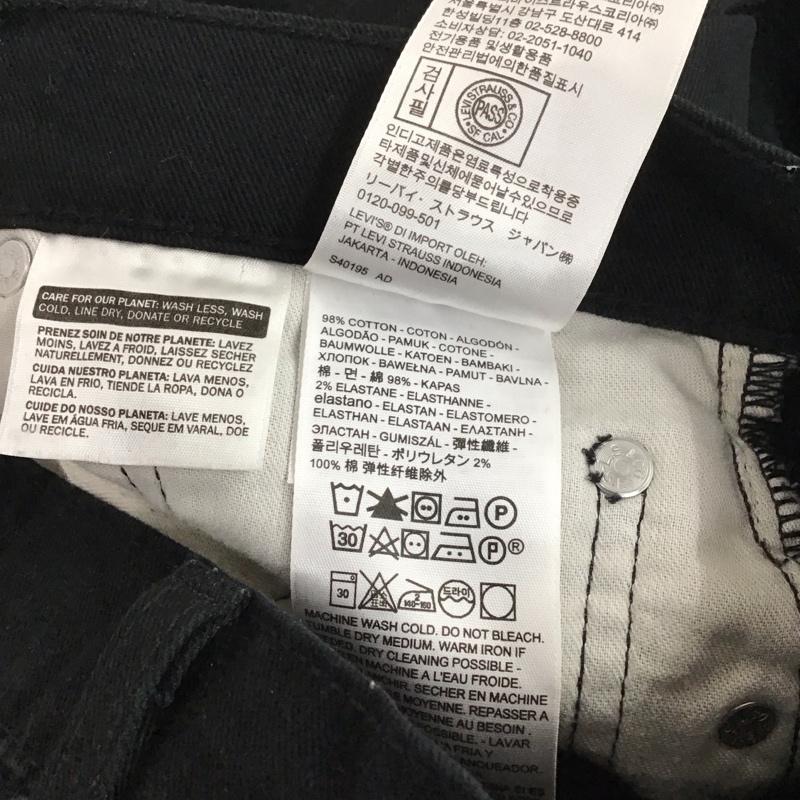 リーバイス Levi s パンツ デニム、ジーンズ 31インチ 無地 黒 / ブラック / メンズ USED 古着 中古 10129991