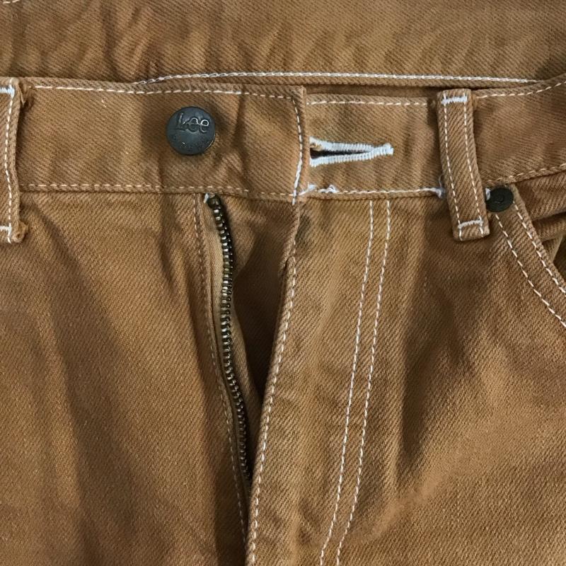 リー Lee パンツ デニム、ジーンズ デニムパンツ スリムパンツ ジーンズ 90s ロゴ、文字 橙 / オレンジ /  メンズ USED 古着 中古 10124722