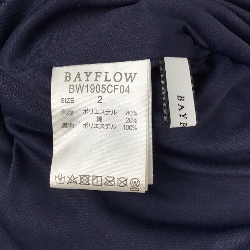 ベイフロー BAYFLOW スカート ロングスカート BW1905CF04 プリーツスカート 2 無地 紺 / ネイビー / レディース USED 古着 中古 10114867