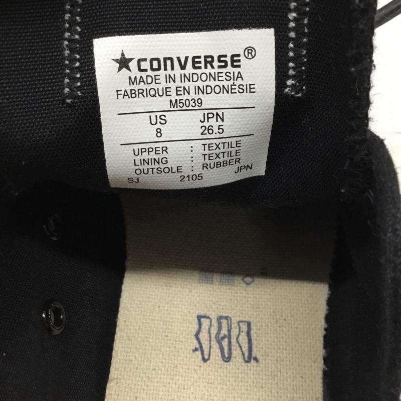 コンバース CONVERSE スニーカー スニーカー M5039 ALL STAR OX 26.5cm 箱有 26.5cm ロゴ、文字 黒 / ブラック / メンズ USED 古着 中古 10108849