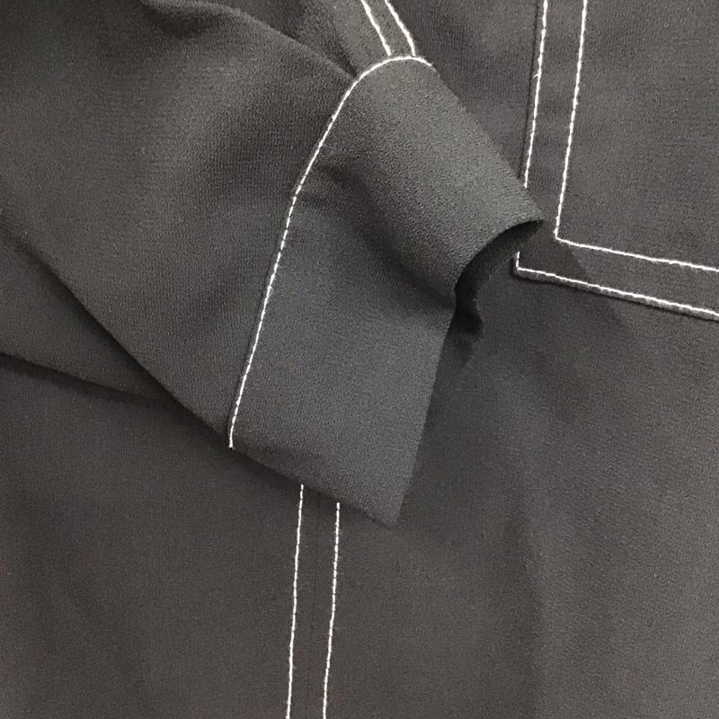 ザラ ZARA カットソー 長袖 9479/051/800 M 無地 黒 / ブラック / レディース USED 古着 中古 10131183