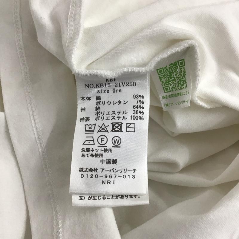 ケービーエフ KBF カットソー 半袖 半袖カットソー 無地Tシャツ パフスリーブ ONE SIZE 無地 白 / ホワイト / レディース USED 古着 中古 10145431