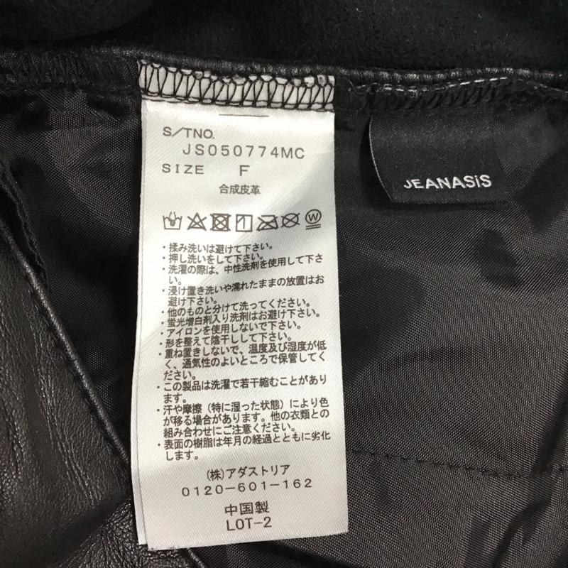 ジーナシス JEANASIS パンツ ショートパンツ JS050774MC フェイクレザー FREE 無地 黒 / ブラック / レディース USED 古着 中古 10115854
