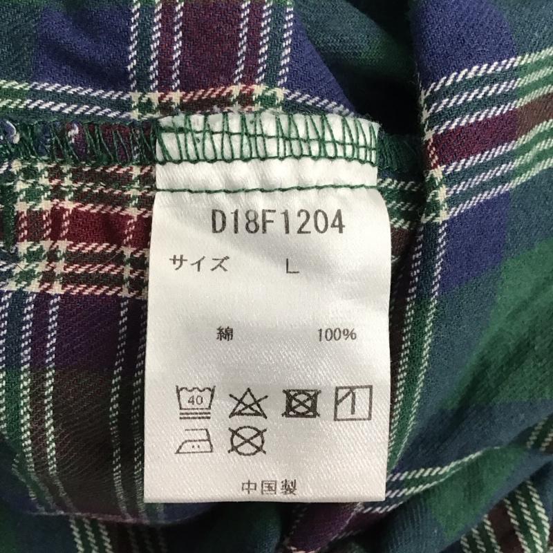 ガンホー GUNG HO シャツ、ブラウス 長袖 長袖シャツ ヘンリーネックシャツ パーカーシャツ 長袖カットソー チェックシャツ L チェック マルチカラー / マルチカラー / メンズ USED 古着 中古 10123540