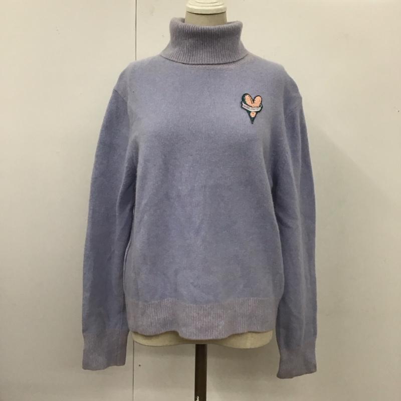 マークジェイコブス MARCJACOBS ニット、セーター 長袖 N610W01RE21 タートルネック L ワンポイント 紫 / パープル /  レディース USED 古着 中古 10112044