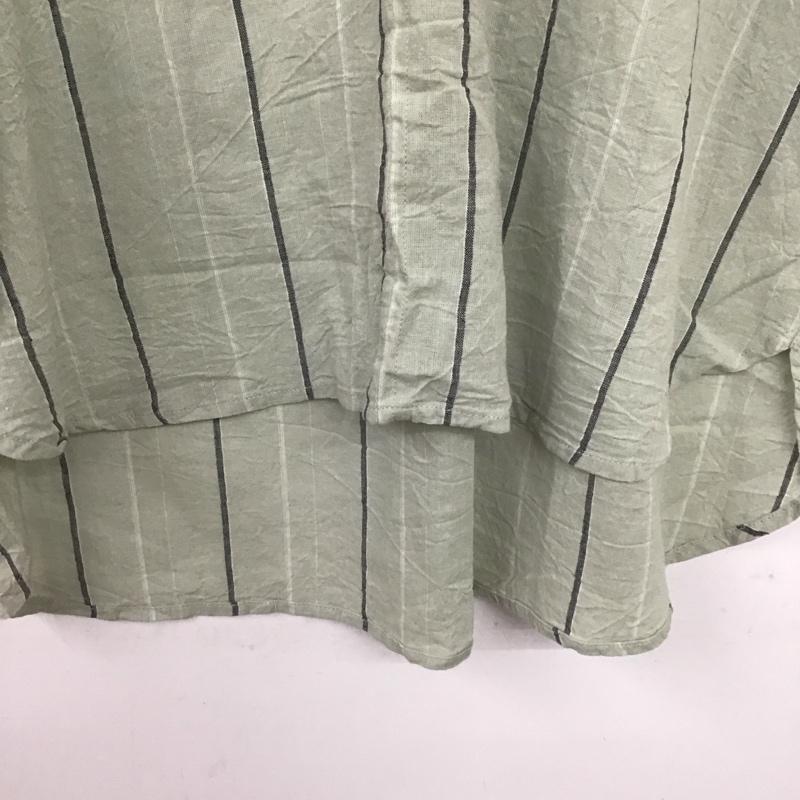 サマンサモスモスブルー Samansa Mos2 blue カットソー 半袖 FREE ストライプ マルチカラー / マルチカラー / レディース USED 古着 中古 10133788