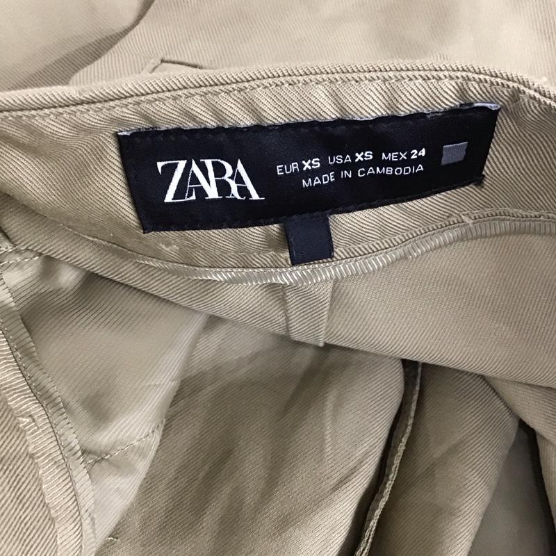 ザラ ZARA パンツ スラックス XS 無地 ベージュ / ベージュ / レディース USED 古着 中古 10136628