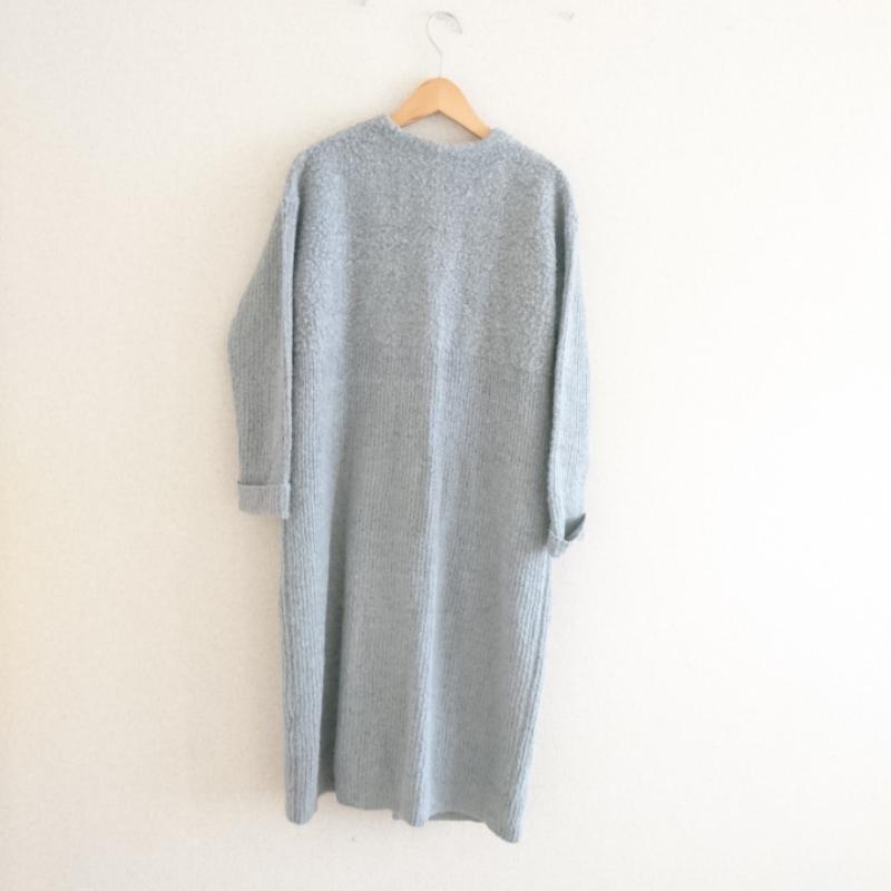 テチチ Te chichi カーディガン 長袖 M 無地 灰 / グレー / レディース USED 古着 中古 10011667