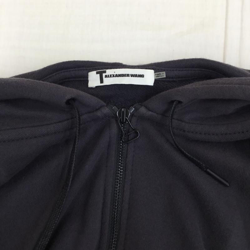 アレキサンダーワン ALEXANDER WANG パーカー 半袖 S 無地 灰 / グレー / メンズ USED 古着 中古 10134386