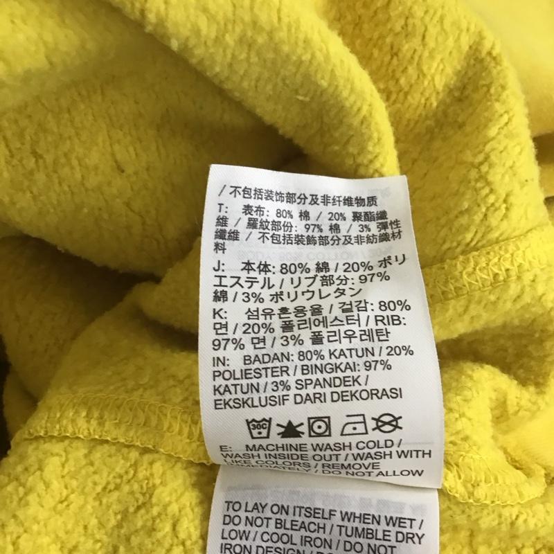 ナイキ NIKE トレーナー 長袖 DM5461-709 スウェット 裏起毛 バックプリント L ロゴ、文字 黄 / イエロー / メンズ USED 古着 中古 10138962