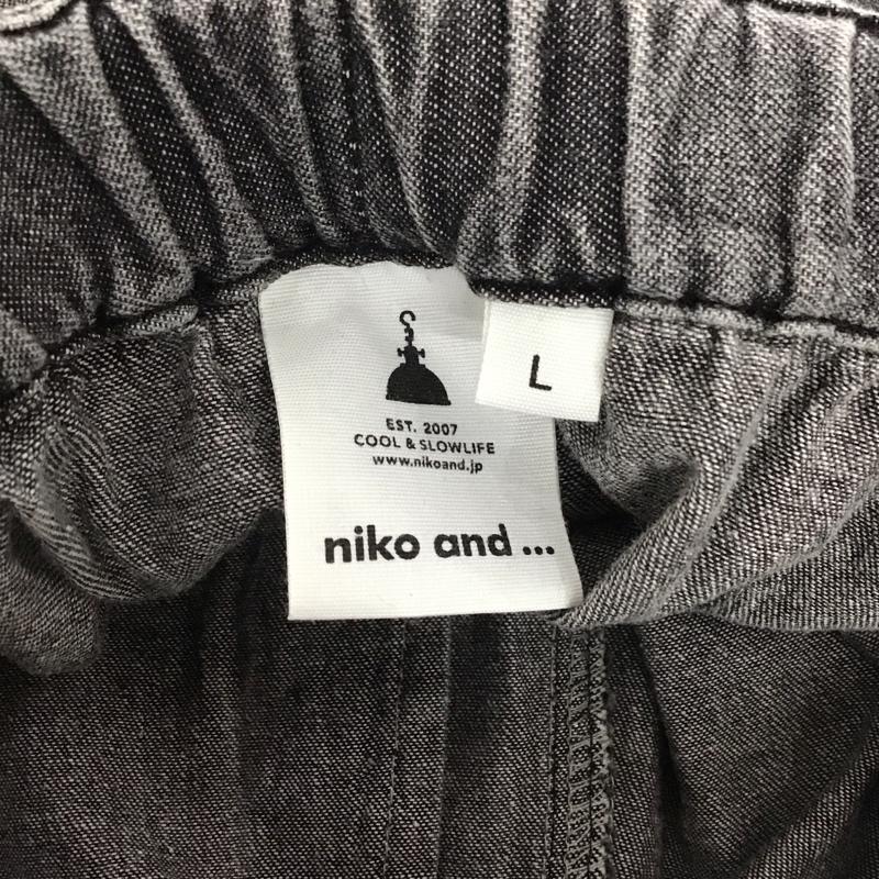 ニコアンド niko and... スカート ロングスカート L 無地 黒 / ブラック / レディース USED 古着 中古 10137169