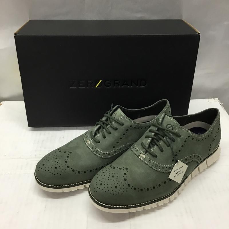 コールハーン COLE HAAN カジュアルシューズ カジュアルシューズ C30324 ゼログランド ウィングチップ オックスフォード 8W 箱有 US:8 ロゴ、文字 カーキ / カーキ / メンズ USED 古着 中古 10106250