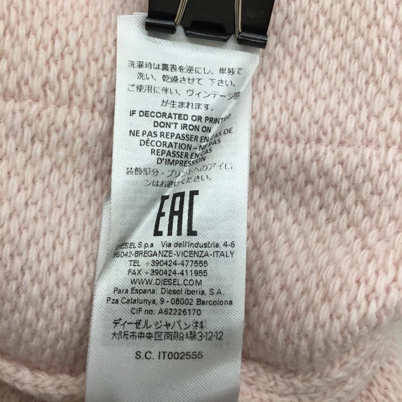 ディーゼル DIESEL カーディガン 長袖 XXS 無地 桃 / ピンク / レディース USED 古着 中古 10140455
