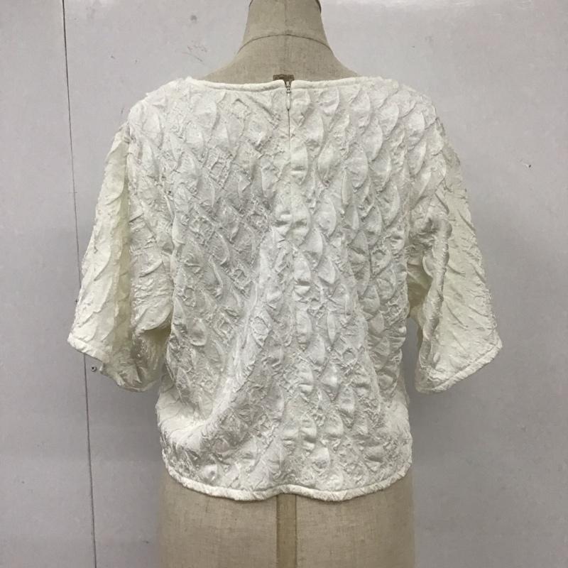 ジーナシス JEANASIS カットソー 半袖 JS064041SB クロップドプルオーバー FREE  白 / ホワイト /  レディース USED 古着 中古 10109525