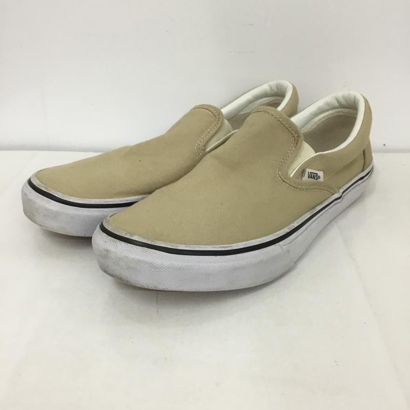 バンズ VANS スリッポン スリッポン V98CLA SLIP ON スニーカー 26.5cm 26.5cm ロゴ、文字 ベージュ / ベージュ / X 白 / ホワイト / メンズ USED 古着 中古 10126566