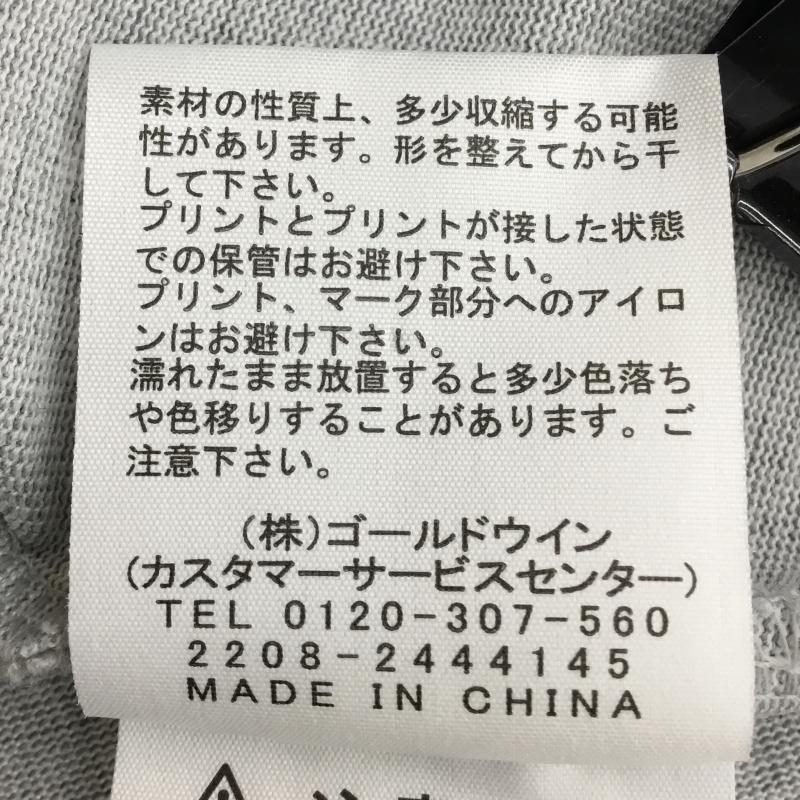 ザノースフェイス THE NORTH FACE Tシャツ 半袖 NT32350 バックスクエアロゴ L ロゴ、文字 灰 / グレー / メンズ USED 古着 中古 10135939