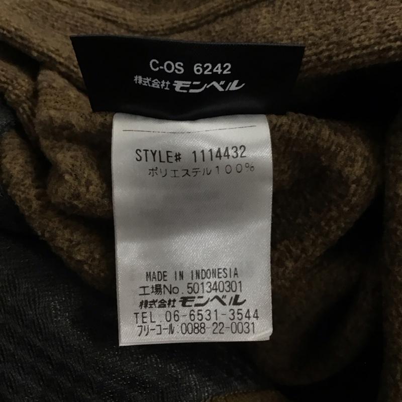 モンベル mont-bell ジャケット、上着 ジャケット、ブレザー 1114432 シャミースジャケット ジップアップジャケット スタンドカラー L ロゴ、文字 茶 / ブラウン / メンズ USED 古着 中古 10143206