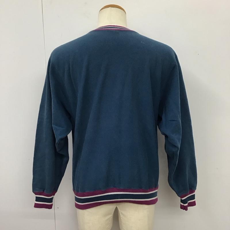 チャンピオン Champion トレーナー 長袖 REVERSE WEAVE スウェット 90年代 L ロゴ、文字 青 / ブルー / メンズ USED 古着 中古 10115701