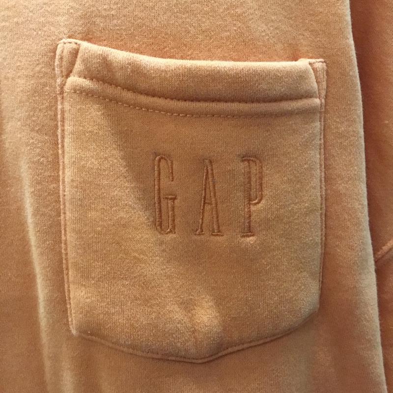 ギャップ GAP パーカー 長袖 長袖パーカー フード付きパーカー プリントスウェット トレーナー XL ロゴ、文字 橙 / オレンジ / メンズ USED 古着 中古 10109338
