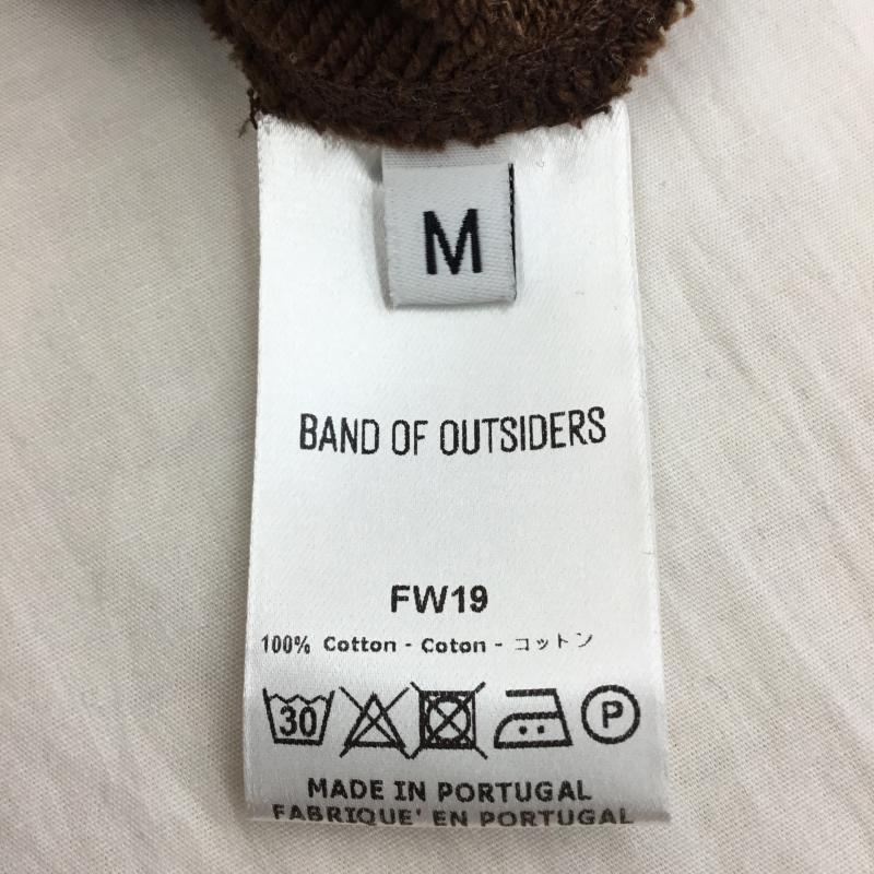 バンドオブアウトサイダーズ Band of Outsiders トレーナー 長袖 スウェット M 刺繍 茶 / ブラウン / X 白 / ホワイト / X 赤 / レッド / メンズ USED 古着 中古 10139146
