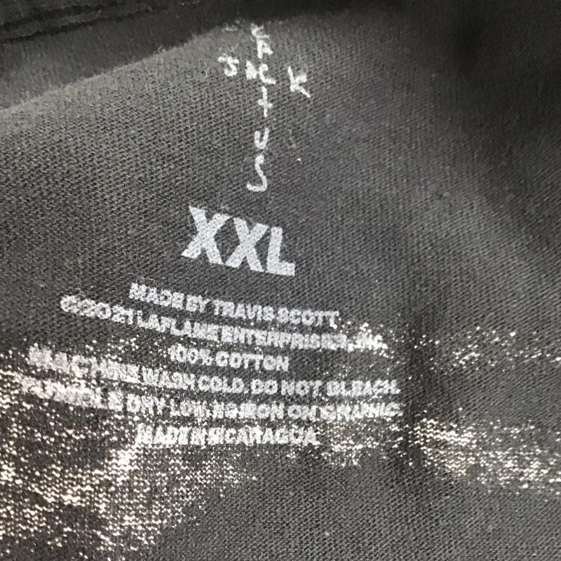 カクタスジャック Cactus Jack Tシャツ 長袖 ロンT クルーネック バックプリント FRAGMENT DESIGN XXL プリント 黒 / ブラック / メンズ USED 古着 中古 10124960