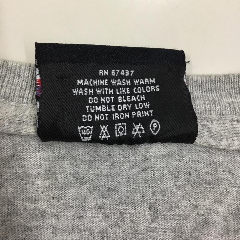 ポロジーンズ Polo Jeans Co. Tシャツ 半袖 半袖カットソー プリントTシャツ クルーネックカットソー L ロゴ、文字 灰 / グレー / メンズ USED 古着 中古 10118690