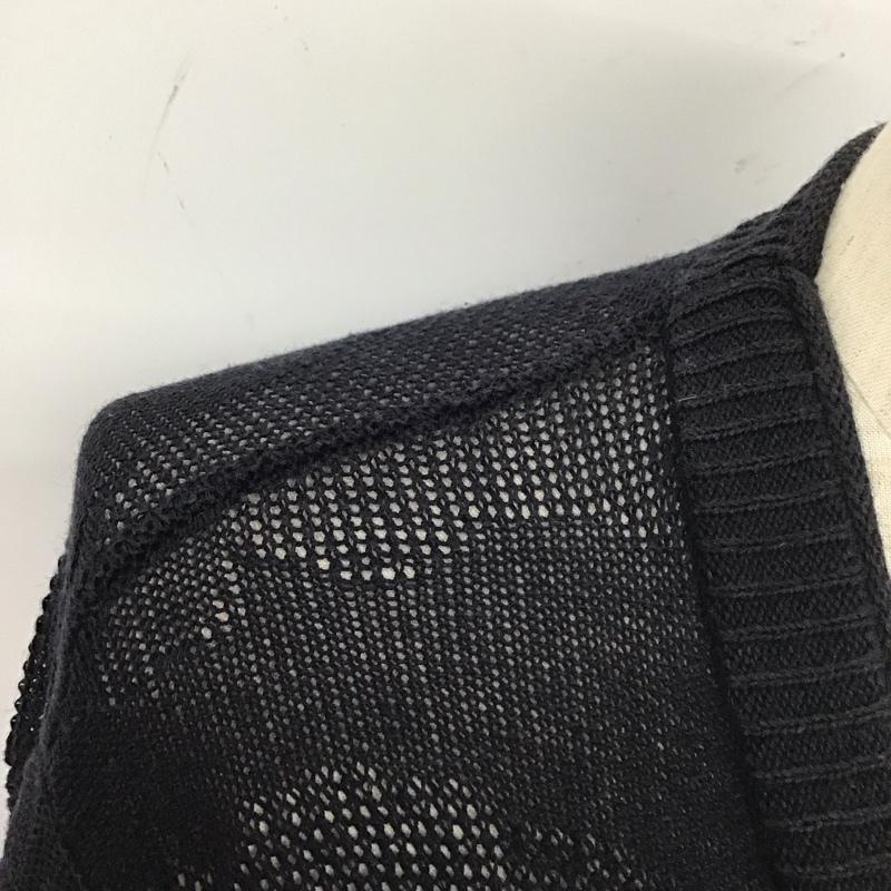 アズールバイマウジー AZUL BY MOUSSY カーディガン 長袖 長袖カーディガン 長袖カットソー ノーカラージャケット 前開カーディガン 無地 紺 / ネイビー / メンズ USED 古着 中古 10110432