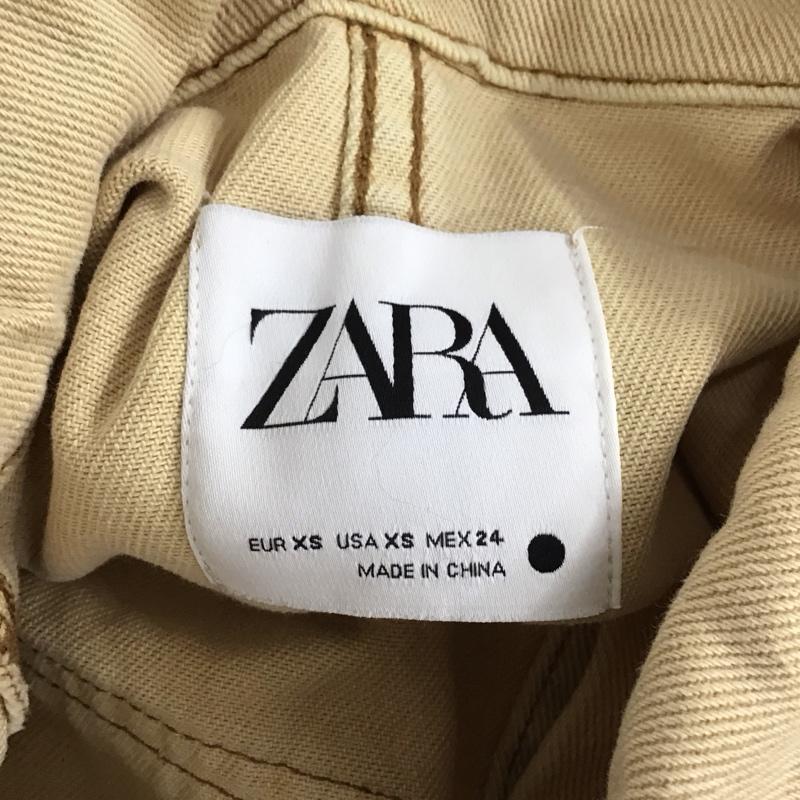 ザラ ZARA ジャケット、上着 ジャケット、ブレザー 1224 043 623 クロップド丈 XS 無地 アイボリー / アイボリー / レディース USED 古着 中古 10117389