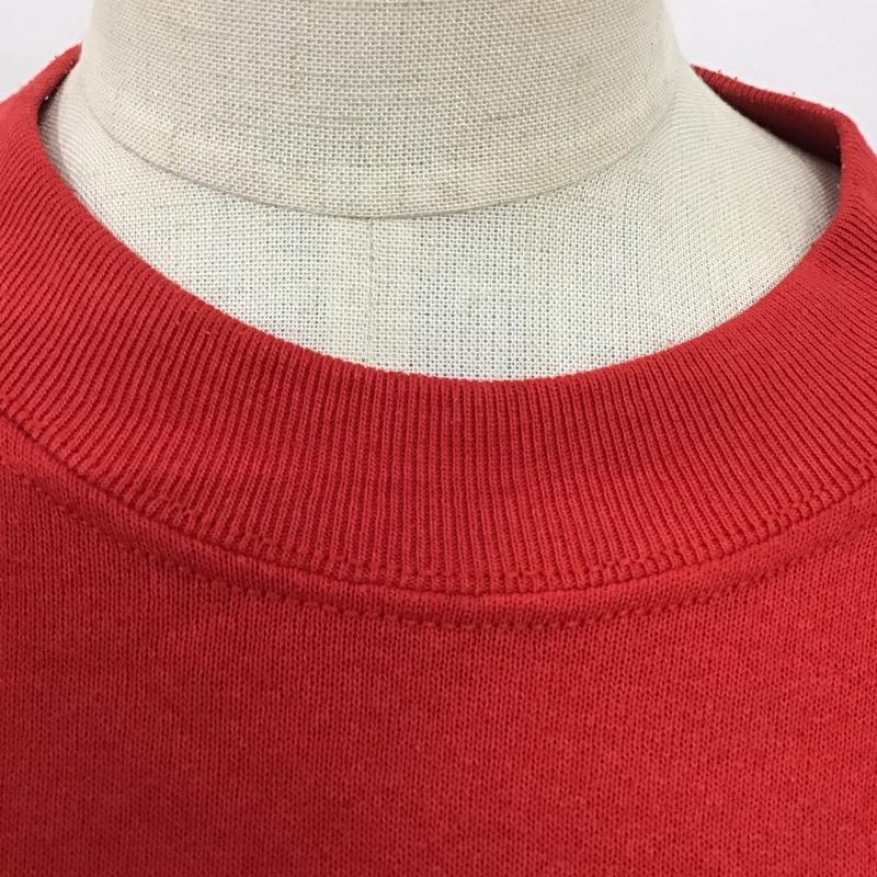 古着 USED トレーナー 長袖 長袖トレーナー スウェット クルーネック リブスウェットカットソー 古着 XL ロゴ、文字 赤 / レッド / レディース USED 古着 中古 10124230