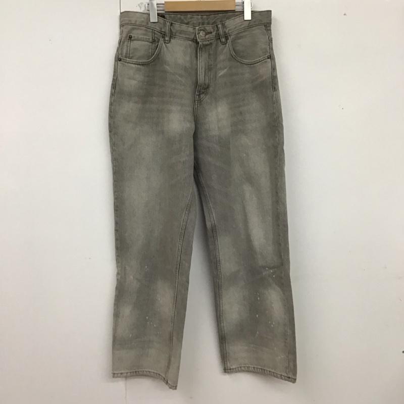 ザラ ZARA パンツ デニム、ジーンズ デニムパンツ ワイドパンツ カジュアルパンツ 42インチ 無地 灰 / グレー /  メンズ USED 古着 中古 10124883