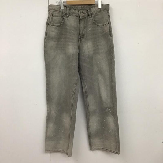 ザラ ZARA パンツ デニム、ジーンズ デニムパンツ ワイドパンツ カジュアルパンツ 42インチ 無地 灰 / グレー /  メンズ USED 古着 中古 10124883