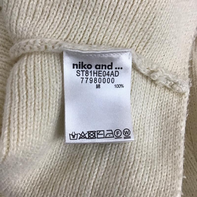 ニコアンド niko and... ニット、セーター 長袖 長袖ニットカットソー ニット セーター クルーネックニット 3 無地 白 / ホワイト / レディース USED 古着 中古 10119046