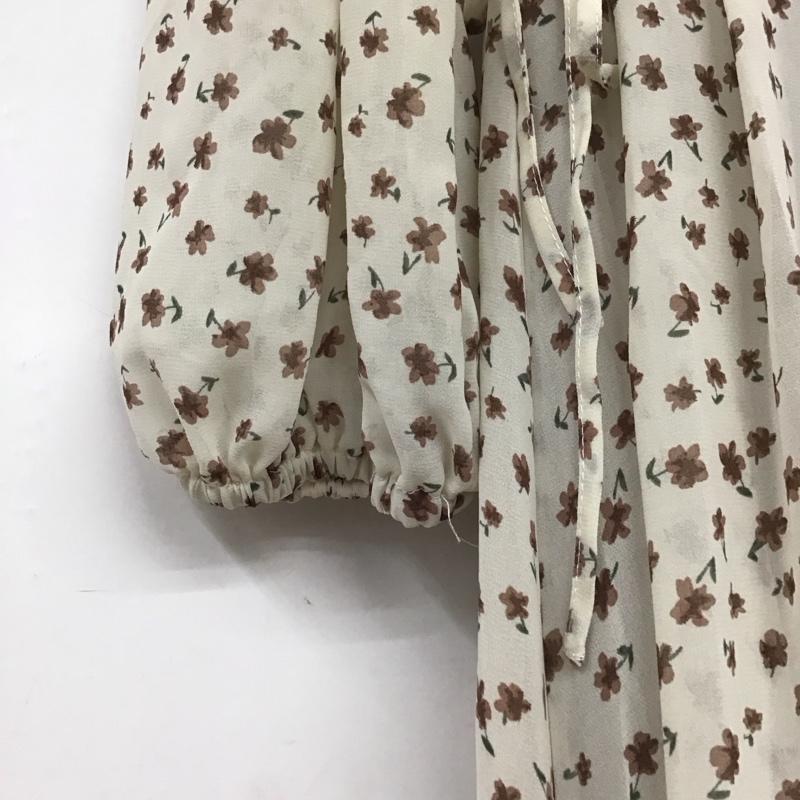 ナイスクラップ NICE CLAUP ワンピース ロングスカート 841720340 小花柄 サイドレースアップOP FREE レディース USED 古着 中古 10131472