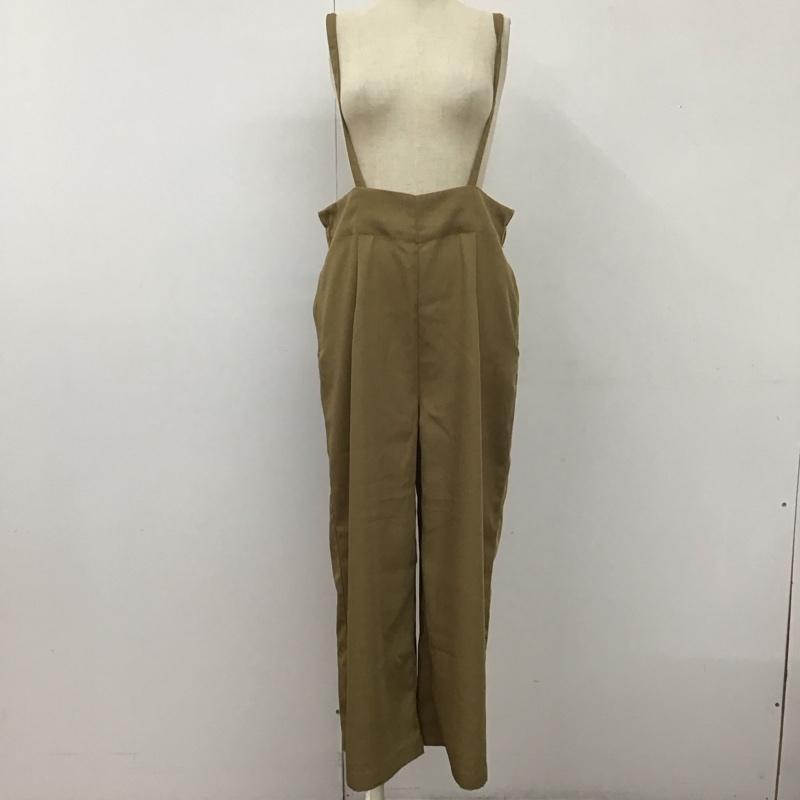 チャオパニック CIAOPANIC ボトムス ボトムス 303833 サスペンダー付きパンツ ワイドパンツ FREE 無地 ベージュ / ベージュ / レディース USED 古着 中古 10108402
