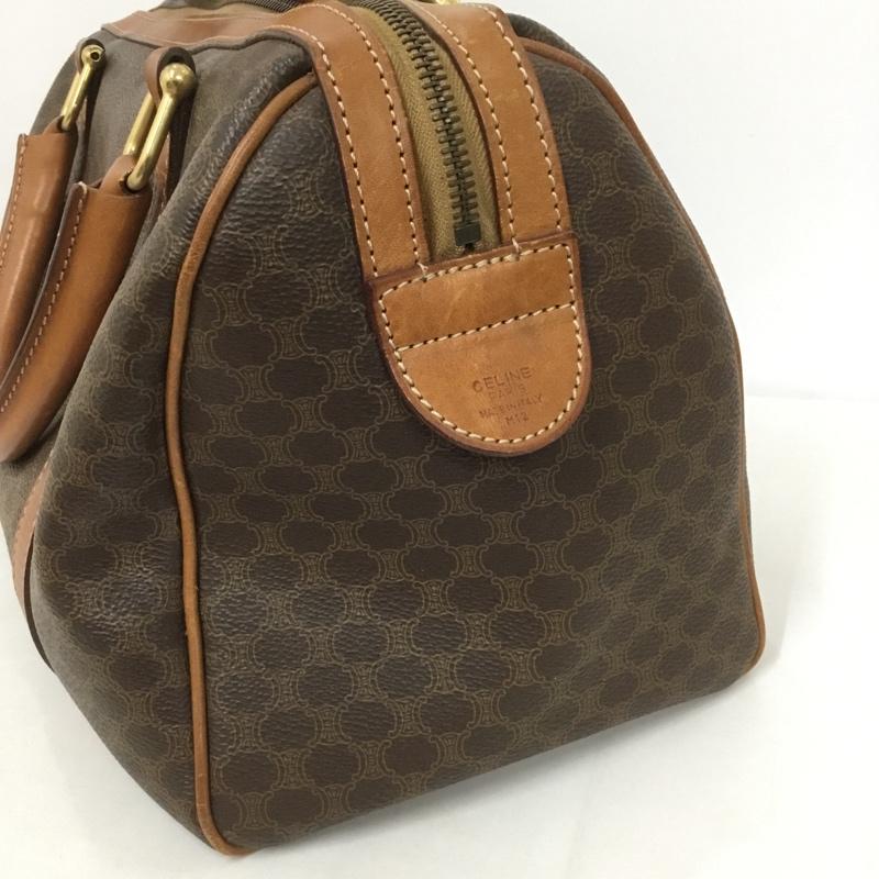 セリーヌ CELINE ボストンバッグ ボストンバッグ ミニボストン ハンドバッグ マカダム柄 総柄 茶 / ブラウン / レディース USED 古着 中古 10127791