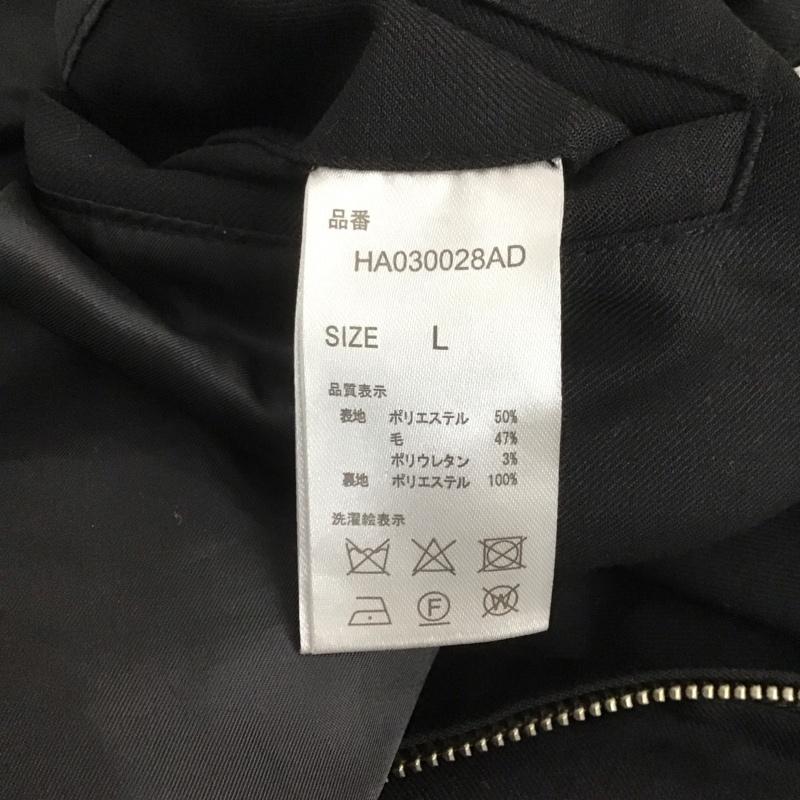 ハレ HARE ジャケット、上着 ジャンパー、ブルゾン HA030028AD ノーカラー L 無地 黒 / ブラック / メンズ USED 古着 中古 10106791
