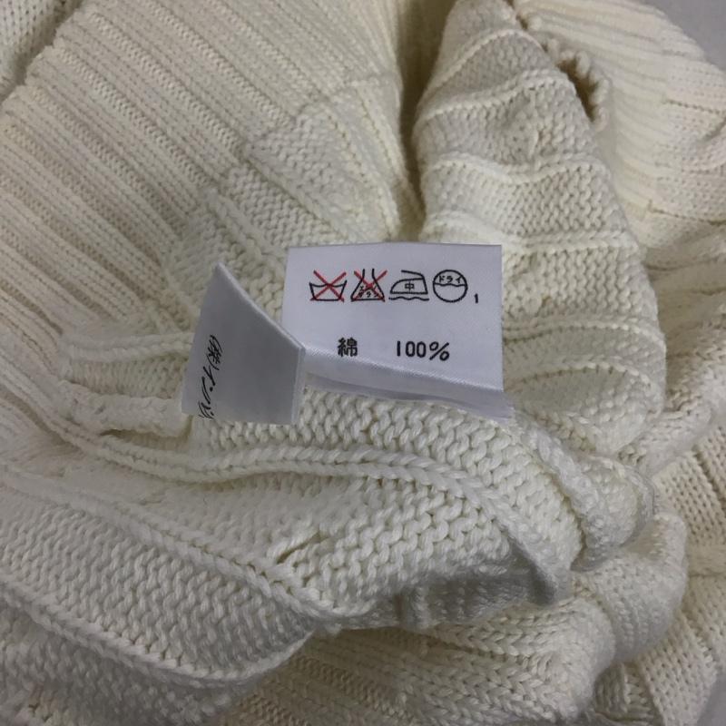 ラルフローレン RALPHLAUREN ニット、セーター 半袖 半袖ニットカットソー タートルネック セーター L 白 / ホワイト / レディース USED 古着 中古 10125958