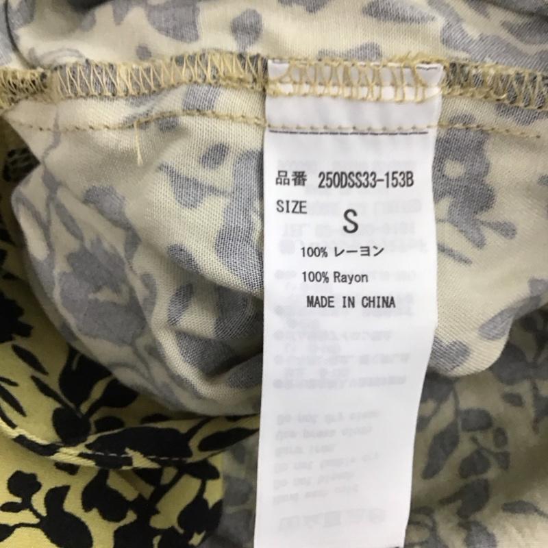 アズールバイマウジー AZUL BY MOUSSY ワンピース ロングスカート 250DSS33-153B ブーケフラワーワンピース S 花柄 黄 / イエロー / X 黒 / ブラック / レディース USED 古着 中古 10123084