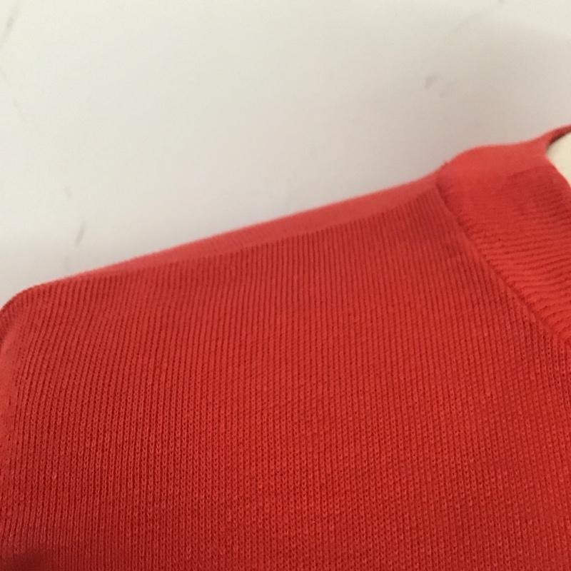 アヴィレックス AVIREX カットソー 七分袖 七分丈カットソー クルーネックカットソー プリントTシャツ 70s M プリント 赤 / レッド / メンズ USED 古着 中古 10107008