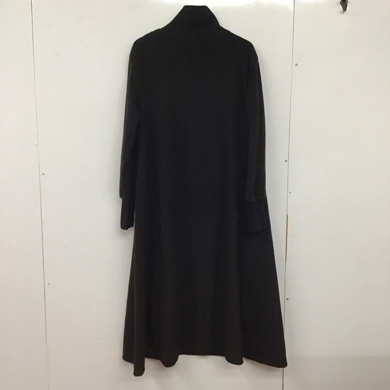 グラミチ GRAMICCI ワンピース ロングスカート gljk2-f1085 GRAMICCI×FREAK’SSTORE ニットフリースタートルネックワンピース FREE ロゴ、文字 黒 / ブラック / レディース USED 古着 中古 10134194