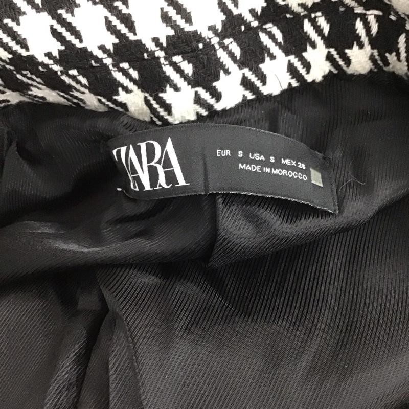 ザラ ZARA ジャケット、上着 ジャケット、ブレザー S 白 / ホワイト / X 黒 / ブラック / レディース USED 古着 中古 10106479