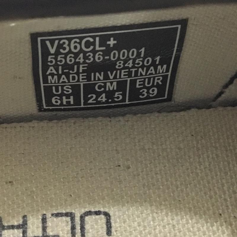 バンズ VANS スニーカー スニーカー V36CL オールドスクールDX 24.5cm 24.5cm ロゴ、文字 黒 / ブラック / X 白 / ホワイト / レディース USED 古着 中古 10124376