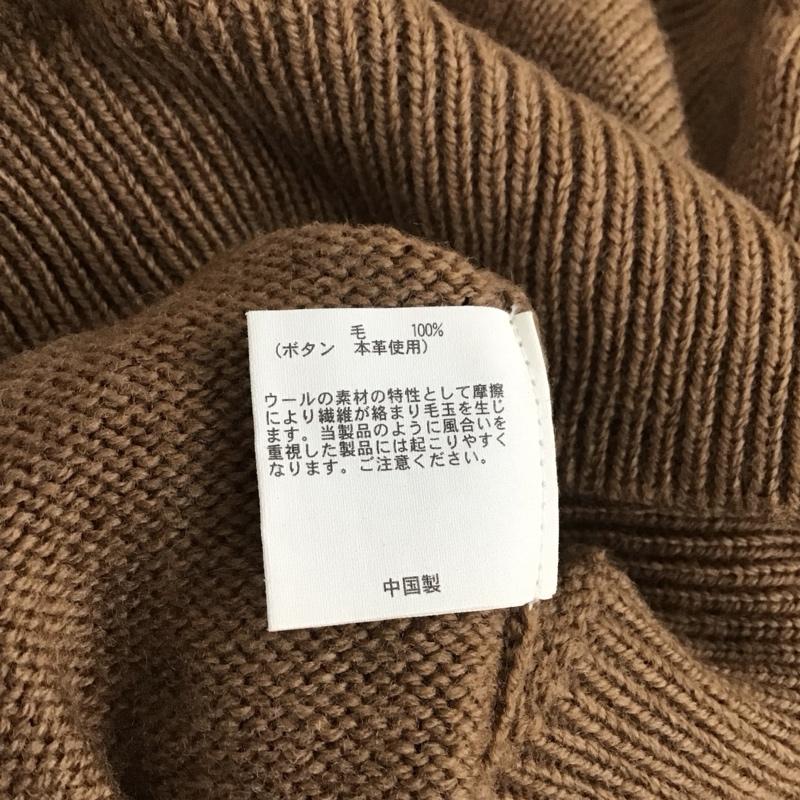 ブルックスブラザーズ BROOKS BROTHERS ニット、セーター 長袖 ウール ショールカラー S 無地 キャメル / キャメル / メンズ USED 古着 中古 10111241