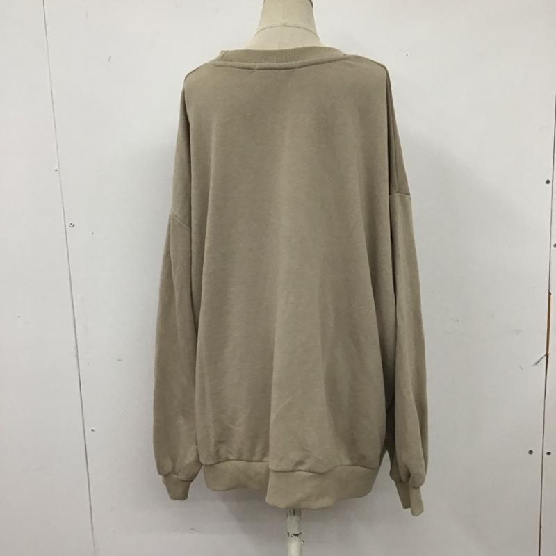 ユーエスポロアッスン U.S.POLO ASSN. トレーナー 長袖 PLL13323CG スウェット FREE ワンポイント ベージュ / ベージュ / レディース USED 古着 中古 10116201