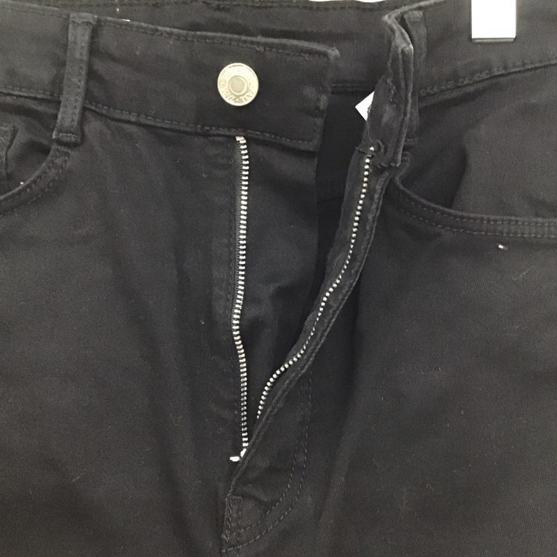 ザラ ZARA パンツ デニム、ジーンズ デニムパンツ スリムパンツ カジュアルパンツ ストレッチパンツ 42 無地 黒 / ブラック / メンズ USED 古着 中古 10134808