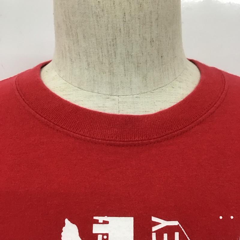 ナイキ NIKE Tシャツ 半袖 半袖カットソー プリントTシャツ クルーネックカットソー スポーツウェア L プリント 赤 / レッド / メンズ USED 古着 中古 10107211