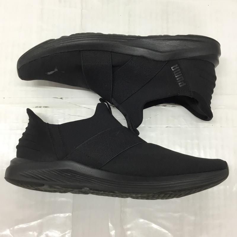 プーマ PUMA スニーカー スニーカー 310658-01 プラウル 2 EASE IN 24.5cm 24.5cm ロゴ、文字 黒 / ブラック / レディース USED 古着 中古 10119094
