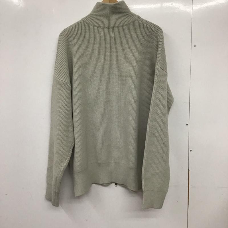 古着 USED カーディガン 長袖 ジップアップニットカットソー カーディガン 長袖ニット ロゴ、文字 灰 / グレー / メンズ USED 古着 中古 10133131