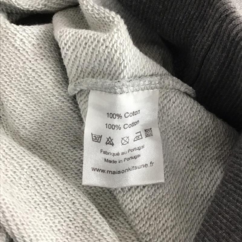 メゾンキツネ MAISON KITSUNE トレーナー 長袖 長袖トレーナー スウェット クルーネック プルオーバー S プリント 灰 / グレー / レディース USED 古着 中古 10142665